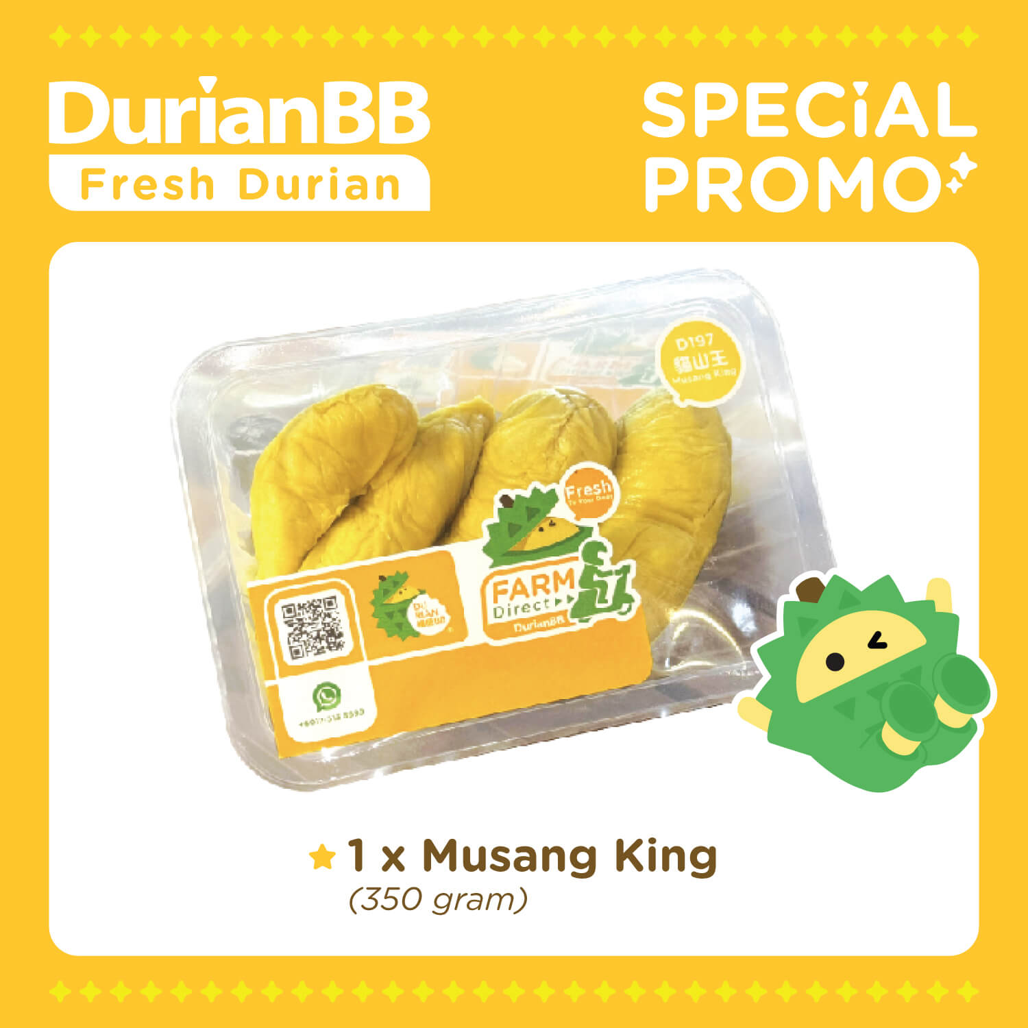 D197 Musang King (350g)