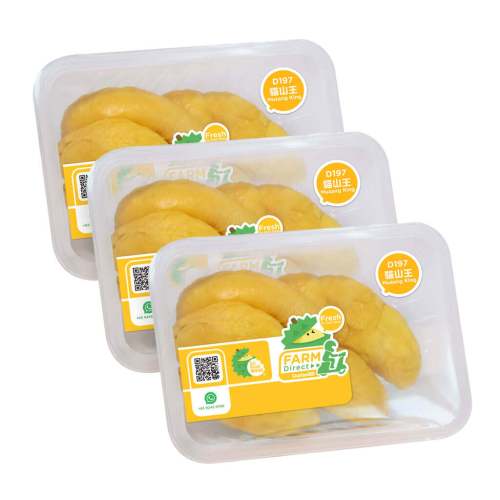 3 packs of D197 Musang King Durian packed for delivery in kuala lumpur