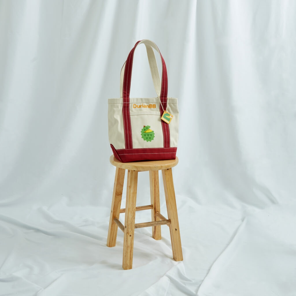 Merchandise DurianBB Canvas Heavy Weight Tote in Red - Small