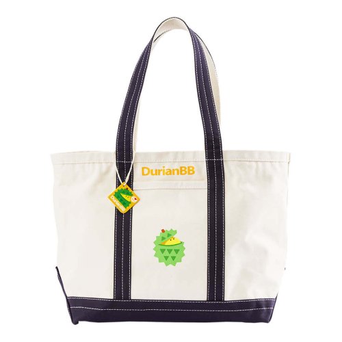 Merchandise DurianBB Canva Heavy Weight Tote Large Bag in Blue Colour