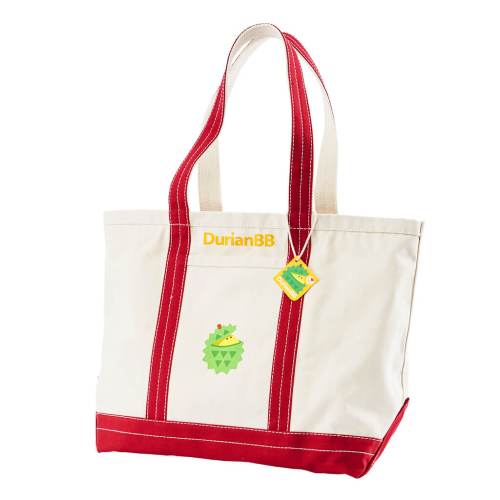 Merchandise DurianBB Canvas Heavy Weight Tote in Red - Large