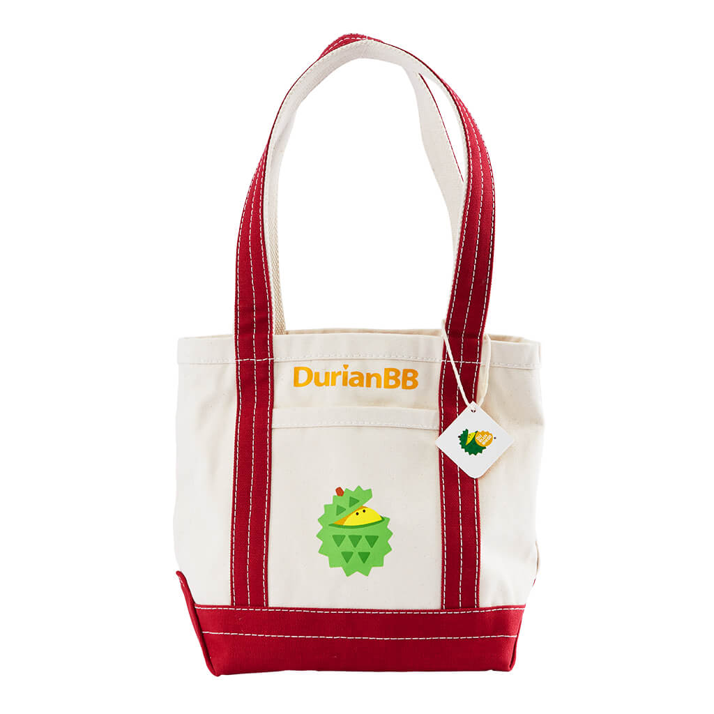 Merchandise DurianBB Canvas Heavy Weight Tote in Red - Small