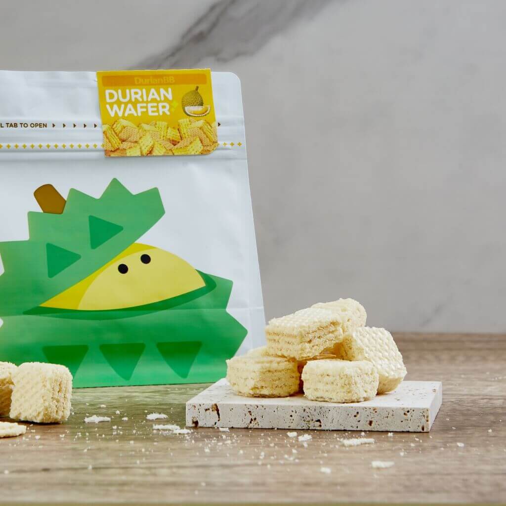 DurianBB's durian wafer biscuit